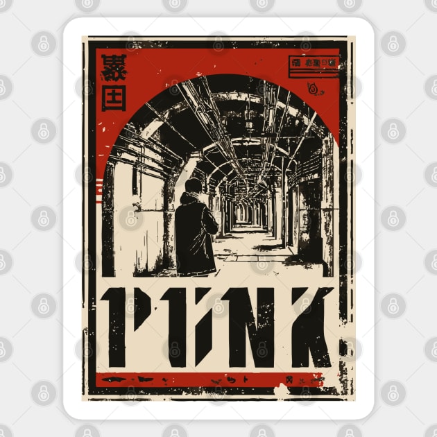 PUNK – Neon Edge Urban Attitude Poster Sticker by TuncGK